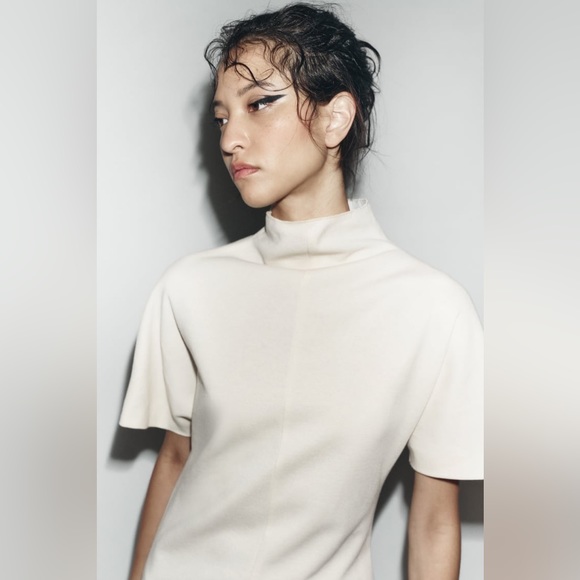 ZARA SHORT SLEEVE JUMPSUIT ZW COLLECTION - Picture 6 of 13